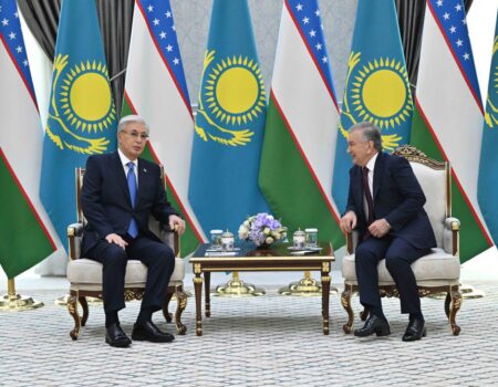 Мемлекет басшысы Өзбекстан Президенті Шавкат Мирзиёевпен келіссөз жүргізді