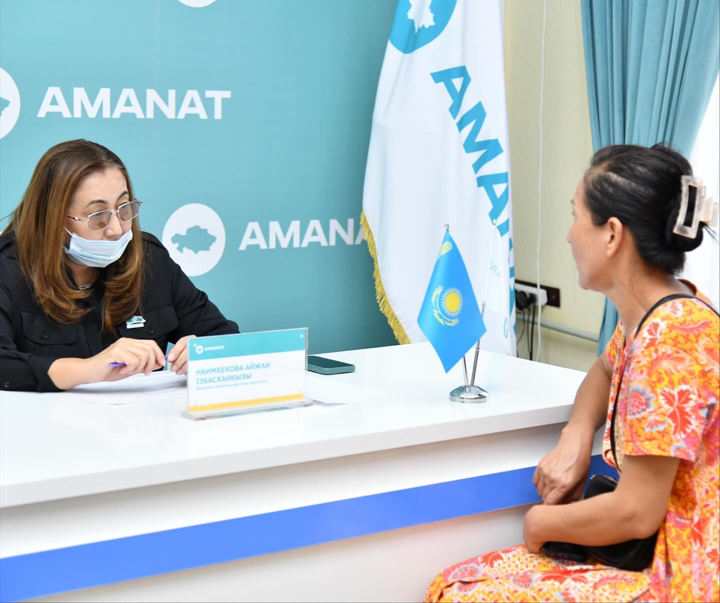 «AMANAT» ПАРТИЯСЫНДА АЗАМАТТАРДЫҢ МӘСЕЛЕЛЕРІ ТАЛҚЫЛАНДЫ