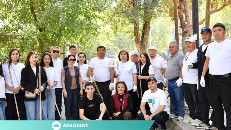 «AMANAT» ПАРТИЯСЫ: ТАБИҒАТ ЖАНАШЫРЛАРЫ «ТАЗА БЕЙСЕНБІ» АКЦИЯСЫН ӨТКІЗДІ