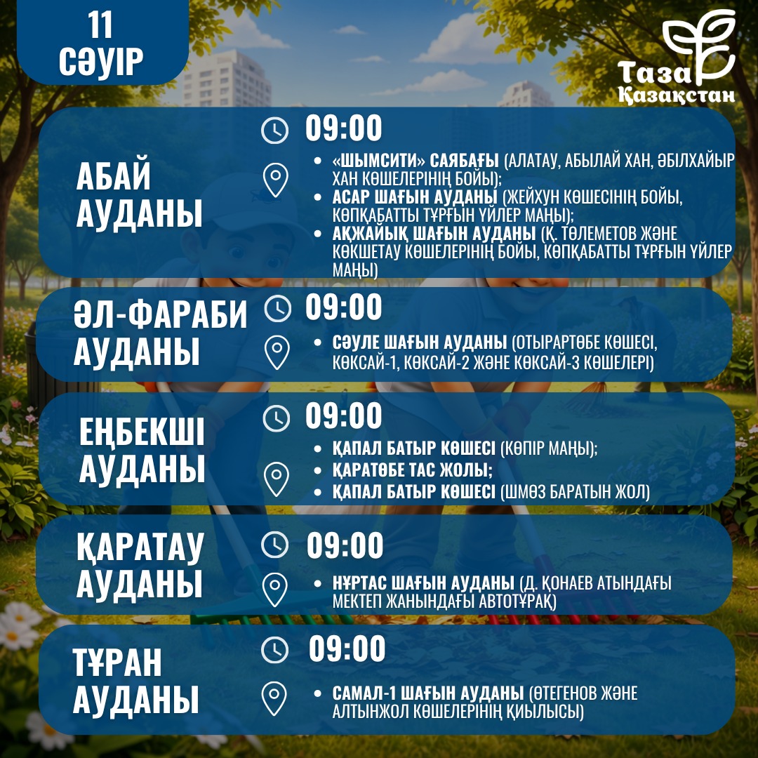 ҚҰРМЕТТІ ШЫМКЕНТ ҚАЛАСЫНЫҢ ТҰРҒЫНДАРЫ!